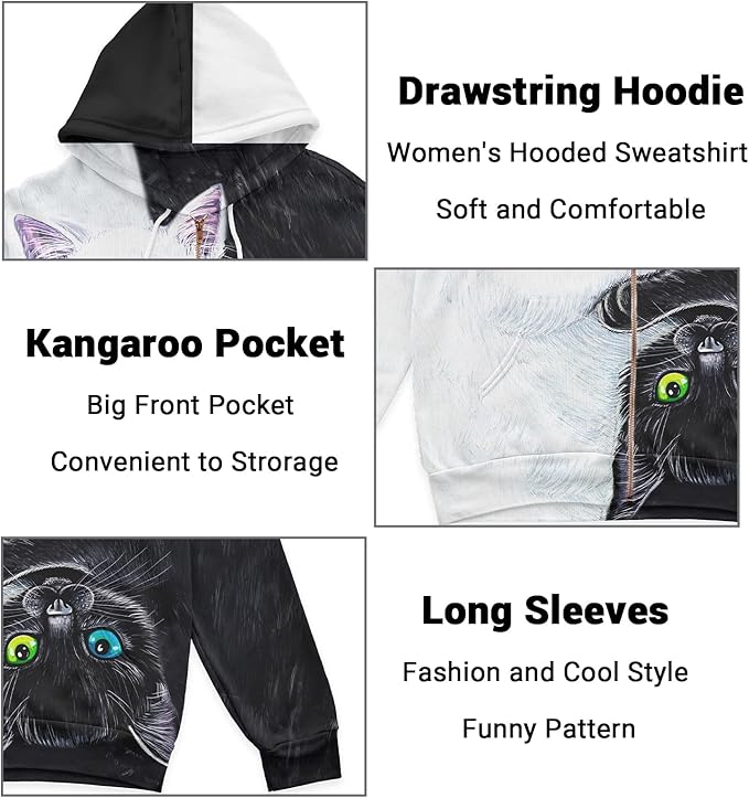 Women's Zip Front Plaid Sweatshirts Print Hoodie Fall Jackets Long Sleeve Casual