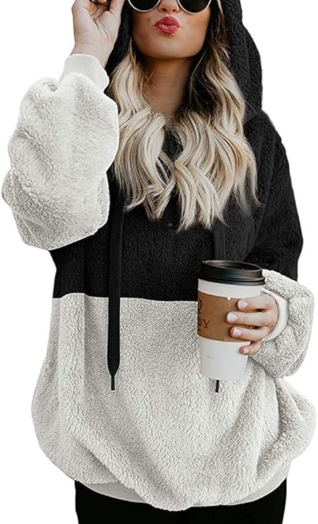 Women Casual Double Fuzzy Sweatshirt