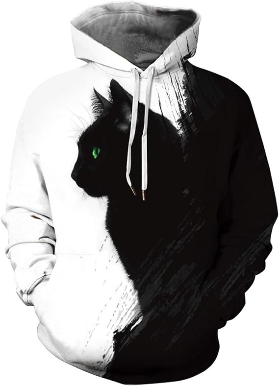 sanatty Unisex Hoodies 3D Print Galaxy Pullover Hooded Sweatshirt Hoodies with Big Pockets for Men, Teen Boy, Women