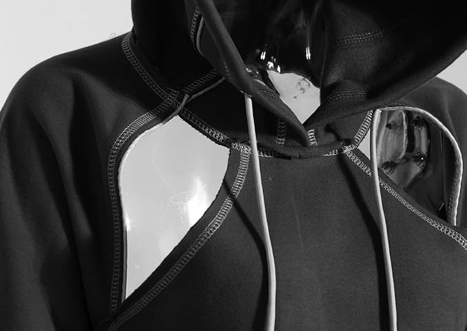 Pooyikoi Crop Hip Hop Hoodies Women Pullover