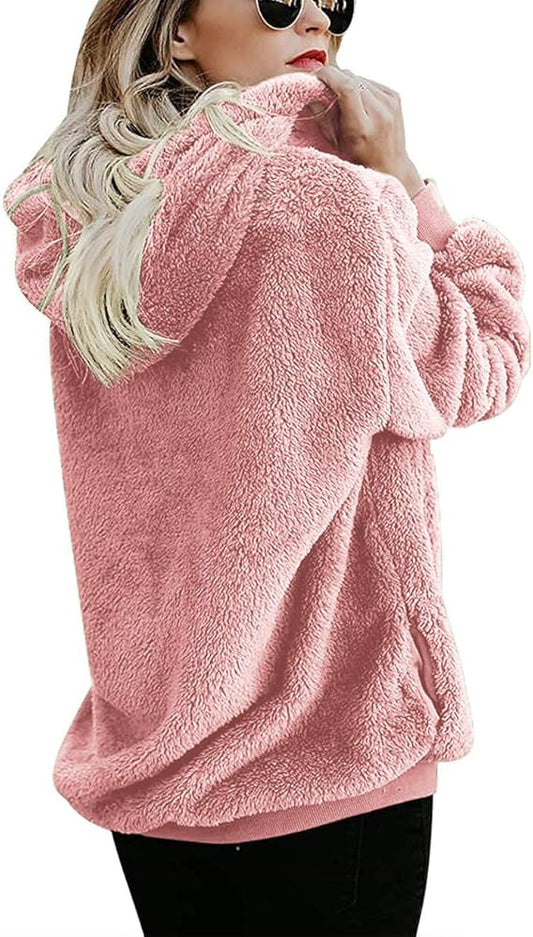 Women Casual Double Fuzzy Sweatshirt