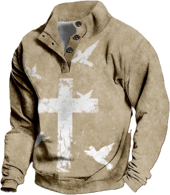 Christian Hoodies for Men Cross Graphic