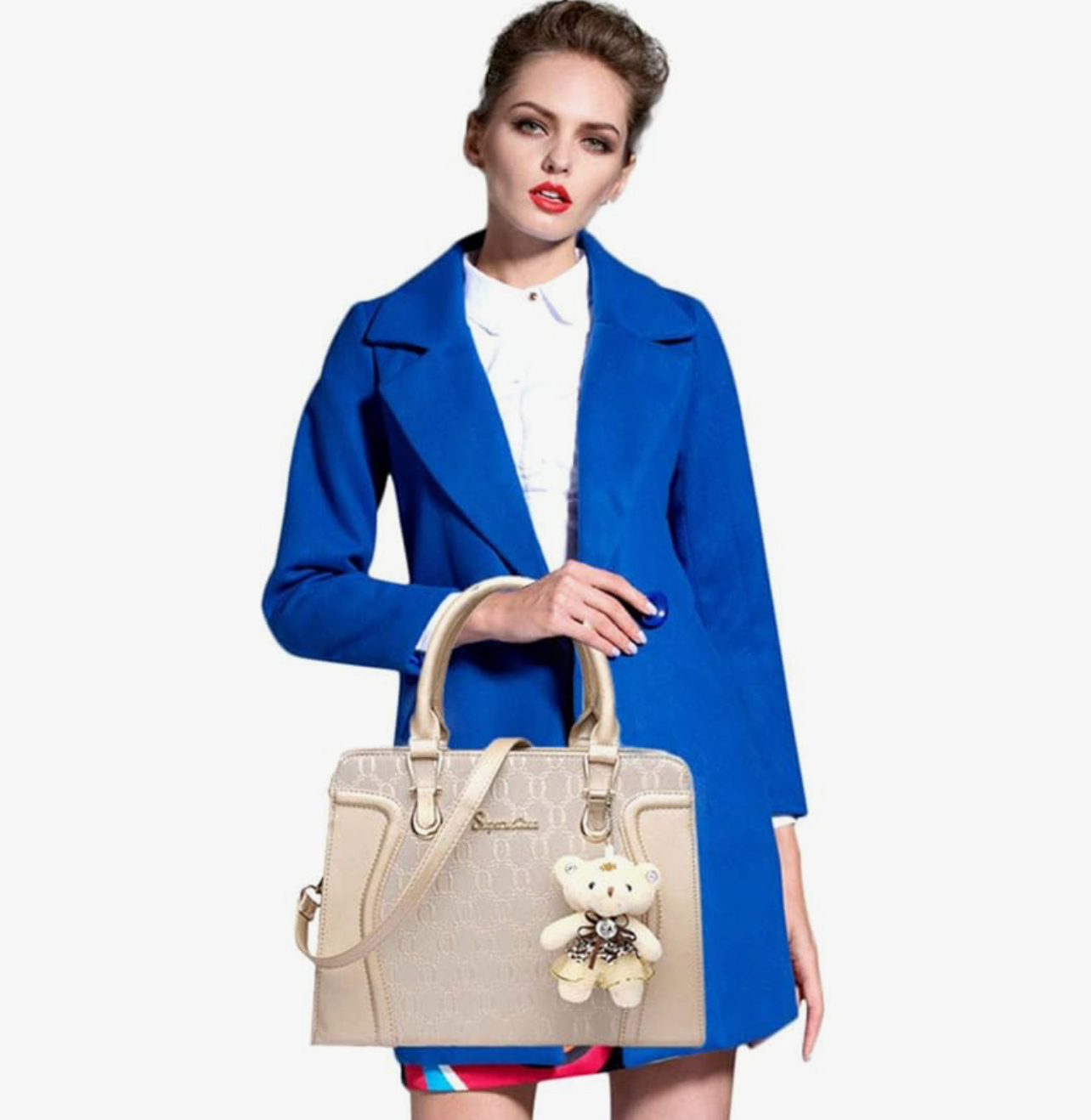 Women's Fashion Handbags Tote Bags Shoulder Bag Top Handle Satchel Purse Set 4pcs