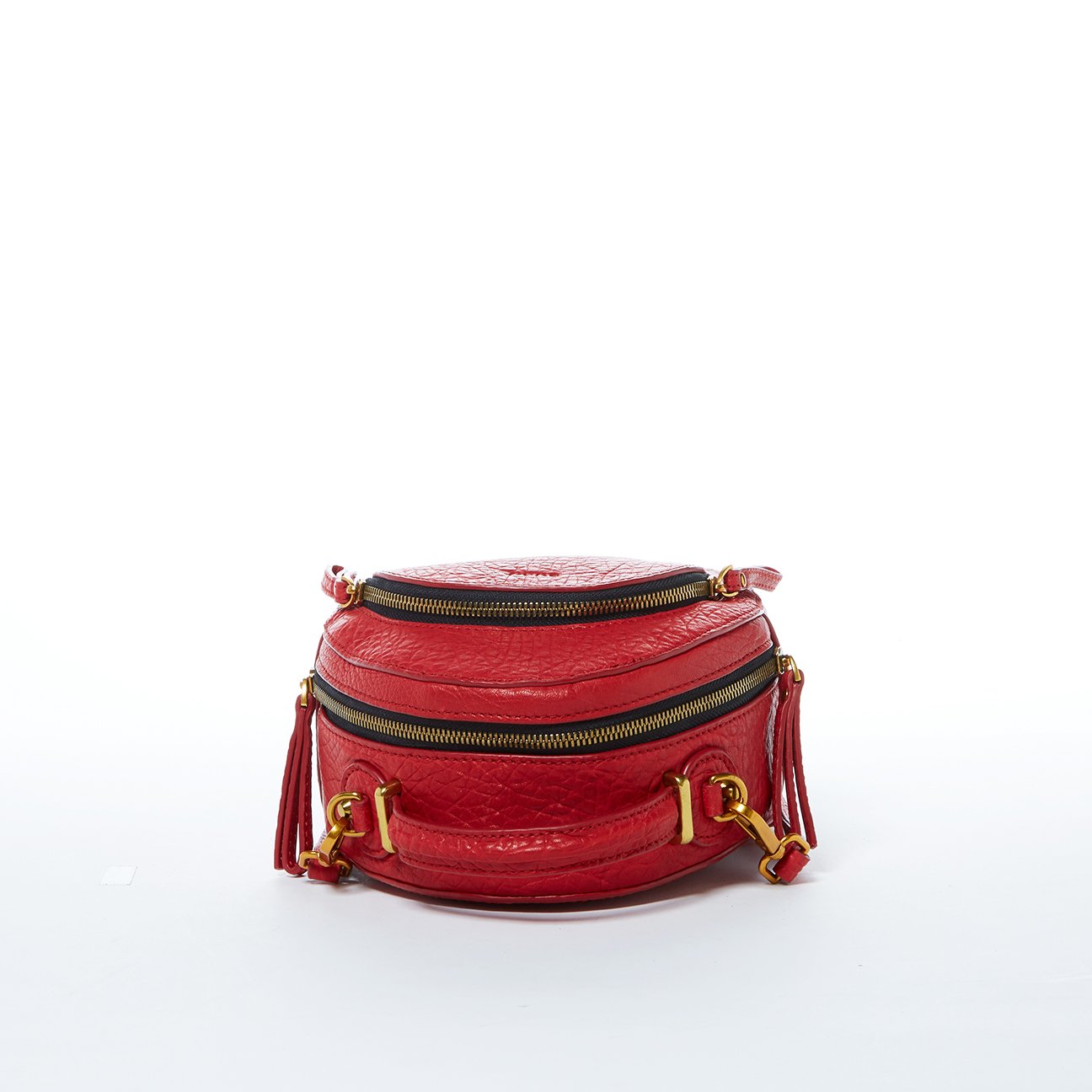 Small Red Leather Backpack Purse for Women Convertible Crossbody Bag