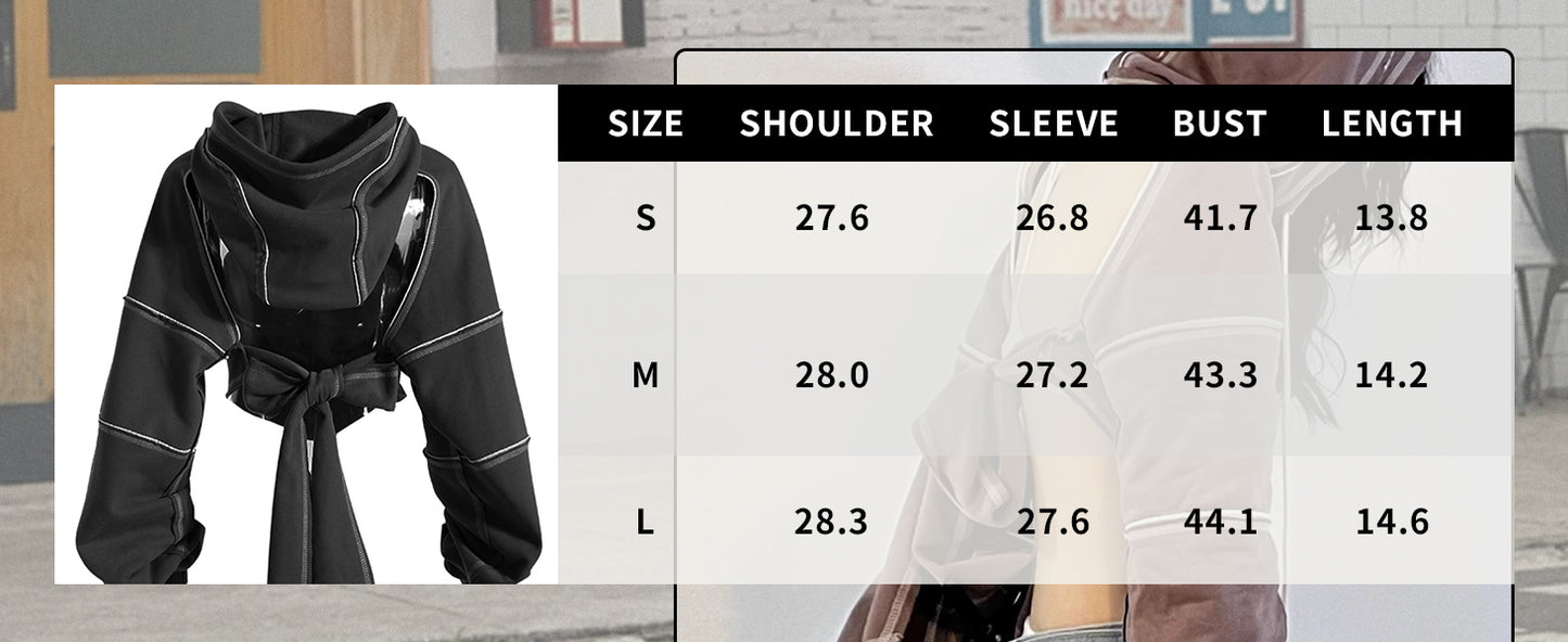 Pooyikoi Crop Hip Hop Hoodies Women Pullover